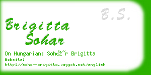 brigitta sohar business card